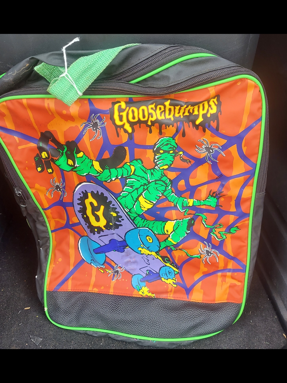 Vintage Goosebumps  Skateboarding Mummy Backpack
